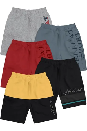 HELLCAT Girls Pack Of 5 Mid Rise Shorts