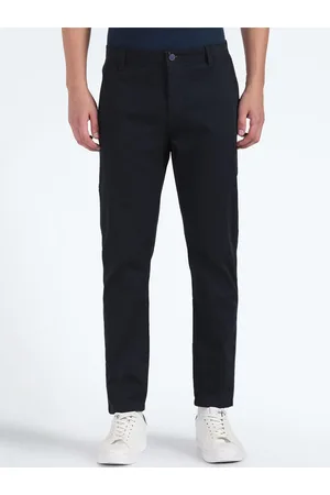 Flying Machine Men Abstract Printed Straight Fit Trousers