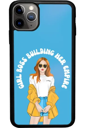 macmerise Girl Boss Building Empire Printed iPhone 11 Pro Max Phone Bumper Case Cover