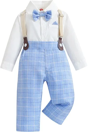 Stylecast Infant Boys Shirt with Trousers And Suspenders