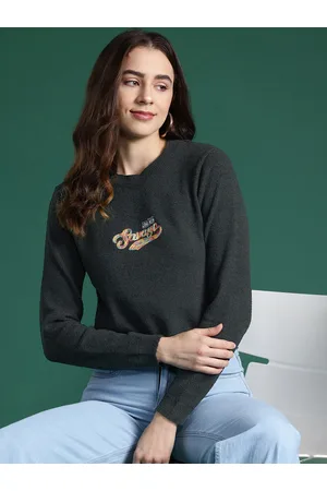 DressBerry Women Typography Pullover