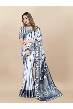 DIVASTRI Tie and Dyed Satin Leheriya Saree