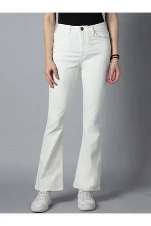 High Star Women Bootcut High-Rise Clean Look Stretchable Jeans