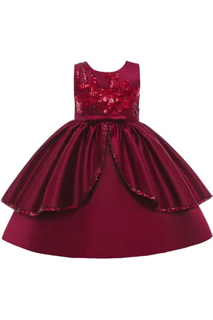Stylecast Girls Embellished Sleeveless Cotton Balloon Maxi Dress