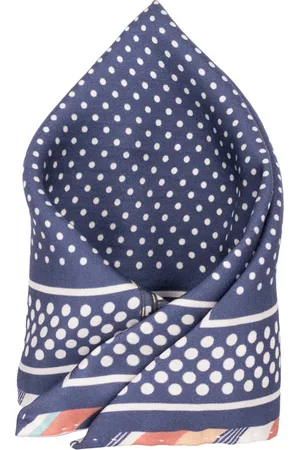 The Tie Hub Printed Pure Silk Pocket Square