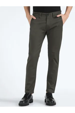 Flying Machine Men Mid Rise Straight Fit Chinos Trousers