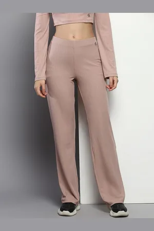 ESPRIT - Mid-rise wide leg trousers at our online shop