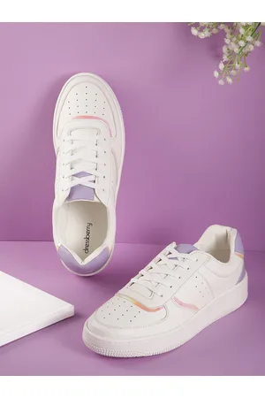 DressBerry Women Round Toe Perforated Sneakers