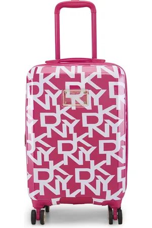 DKNY Deco Signature Printed Hard-Sided Cabin Trolley Bag- 50.8cm