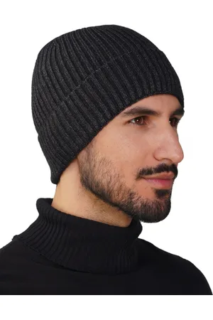 iSWEVEN Unisex Self Design Woollen Beanie