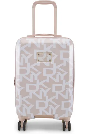DKNY Deco Signature Printed Hard-Sided Cabin Trolley Bag-50.8 cm