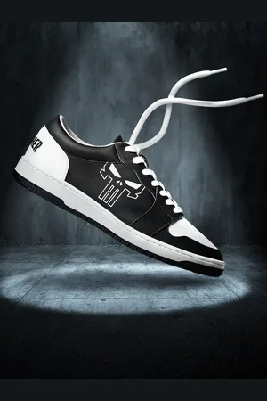 The Souled Store Men Black & white Glow In The Dark Colourblocked Sneakers