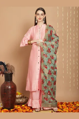 Stylee Lifestyle Embroidered Semi-Stitched Dress Material