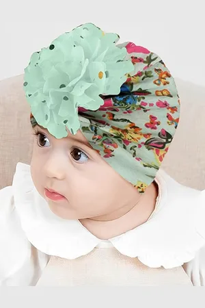 Babymoon Inafants Kids Floral Printed Woollen Beanie