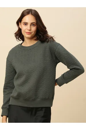 Chemistry Self Design Cotton Pullover Sweatshirt