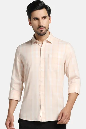 Blackberrys India Slim Tartan Checked Twill Cotton Casual Shirt