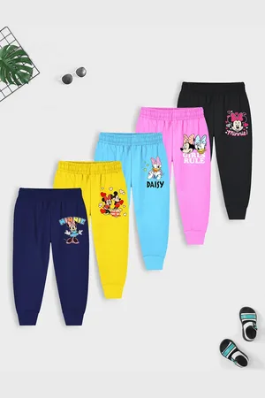 YK Infant Girls Pack of 5 Printed Joggers