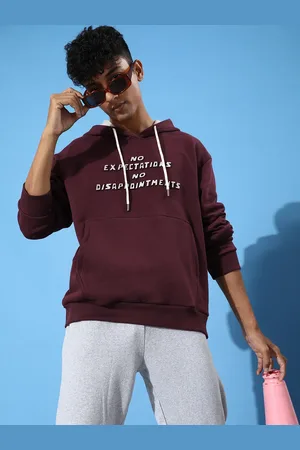 Difference of Opinion Men Printed Hooded Sweatshirt