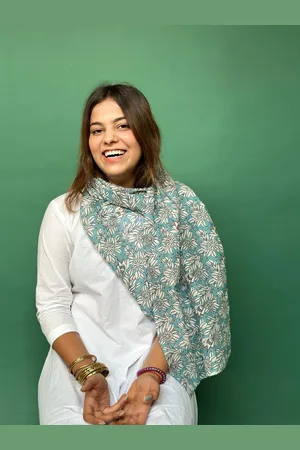 BUTA BUTI Floral Printed Pure Cotton Stole