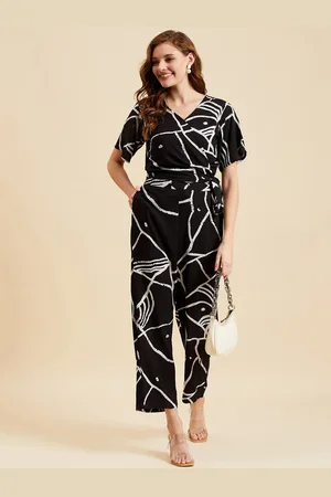 Azira Abstract Printed Top With Trousers