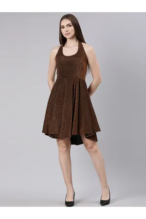 SHOWOFF Embellished Sleeveless Fit & Flare Dress