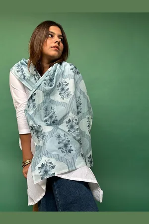 BUTA BUTI Floral Printed Pure Cotton Stole