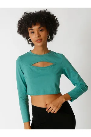 Campus Cut Out Cotton Crop Top