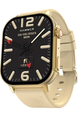 Hämmer Champagne Gold Arctic 2.04 Inch SUPER AMOLED Smart Watch with BT Calling