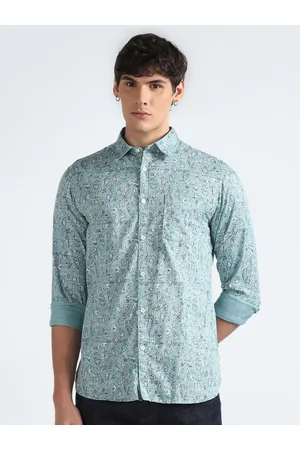 Flying Machine Ethnic Motifs Printed Cotton Opaque Casual Shirt