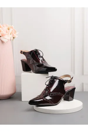 Nidhi Rathi Perforated Block Heel Pumps