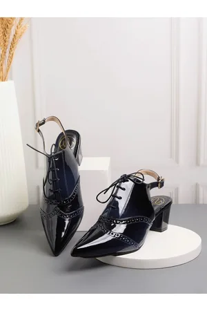 Nidhi Rathi Perforated Block Heel Pumps