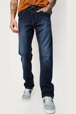Max Collection Men Regular Fit Mid-Rise Light Fade Cotton Jeans
