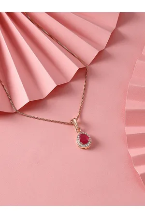 Ami Rose Gold-Plated Pendant With Chains