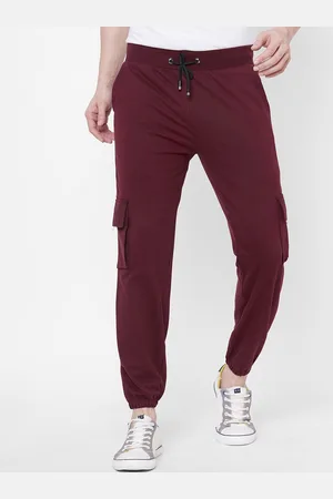 Kraasa Men Wrinkle Free Lycra Cargos Trousers