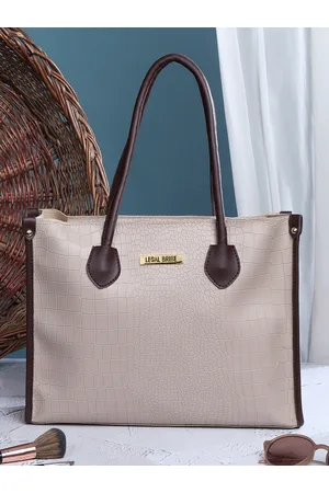 Legal Bribe Textured Structured Oversized Shoulder Bag