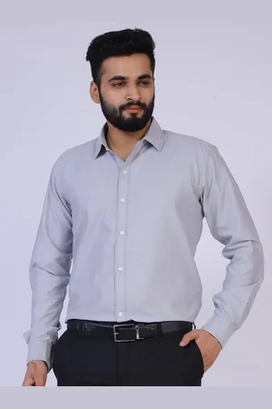 Brown brothers Relaxed Spread Collar Cotton Formal Shirt