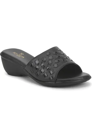 Liberty Textured Open Toe Comfort Heels