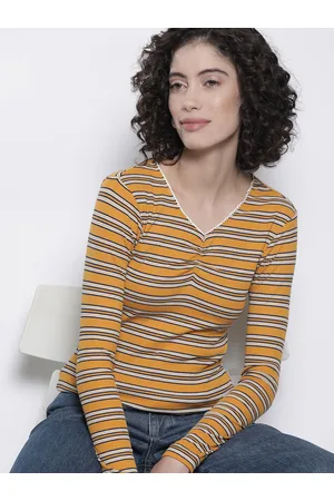 Nautica Striped V-Neck Top