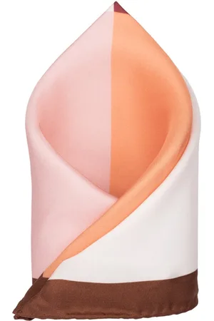The Tie Hub Colourblocked Pure Silk Pocket Square