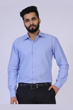 Brown brothers Relaxed Spread Collar Pure Cotton Formal Shirt