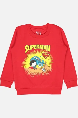 BodyCare Boys Superman Printed Fleece Sweatshirt