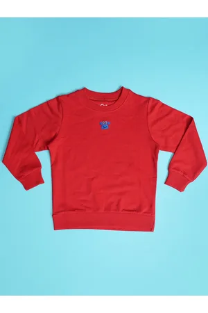 HOOP Boys Round Neck Cotton Pullover Sweatshirt