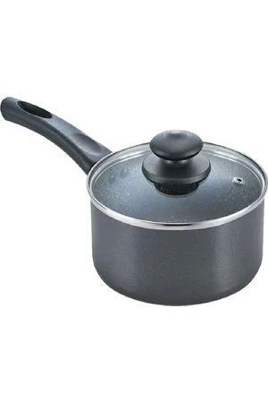 Prestige Omega Deluxe Granite Black Non-Stick Induction Base Milk Pan With Glass Lid-2.25L