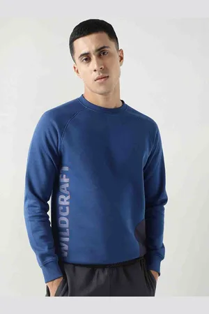 Wildcraft Men Blue Printed Sweatshirt
