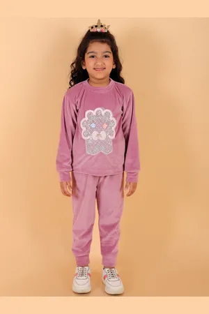 Stuffie Land Girls Graphic Printed T-shirt With Joggers