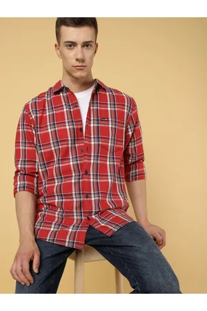 Wrangler Men Tartan Checked Opaque Cotton Casual Shirt