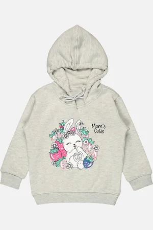 BodyCare Girls Graphic Printed Hooded Pullover Sweatshirt