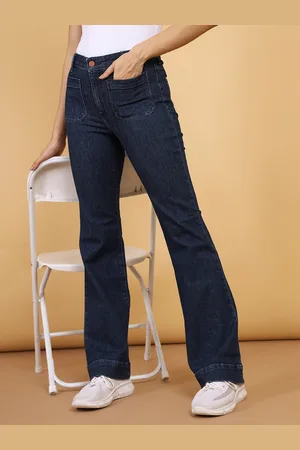 Wrangler Women Flared High Rise Clean Look Stretchable Jeans