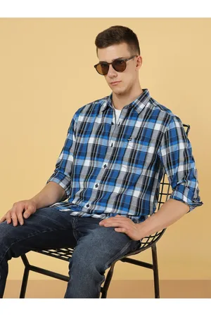 Wrangler Men Tartan Checked Opaque Cotton Casual Shirt