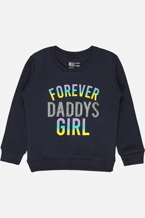BodyCare Infants Girls Typography Printed Fleece Sweatshirt